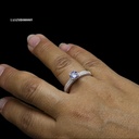 ANILLO SOLITARIO R-6 TRES VISTAS CUADRADO