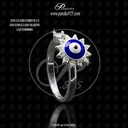 ANILLO GIRATORIO R-3 Y OJO ESMALTADO MARINO