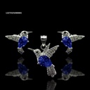 COORDINADO ANIMAL COLIBRI PANZA GOTA MARINO