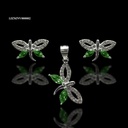 COORDINADO ANIMAL LIBELULA ALAS COMBINADAS VERDE