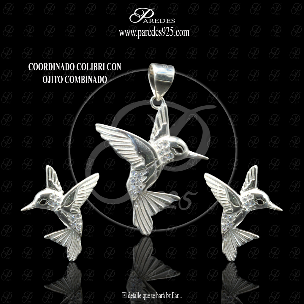 COORDINADO COLIBRI CON OJITO NEGRO COMBINADO