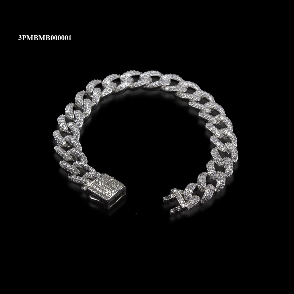 [3PMBMB000001] RODIO PULSERA MICROPAVE BARBADA MODELO 1 BLANCA