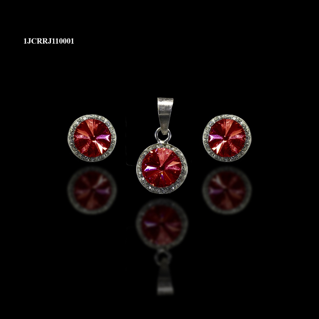 [1JCRRJ110001] COORDINADO CRISTAL RIVOLI REDONDO ROJO