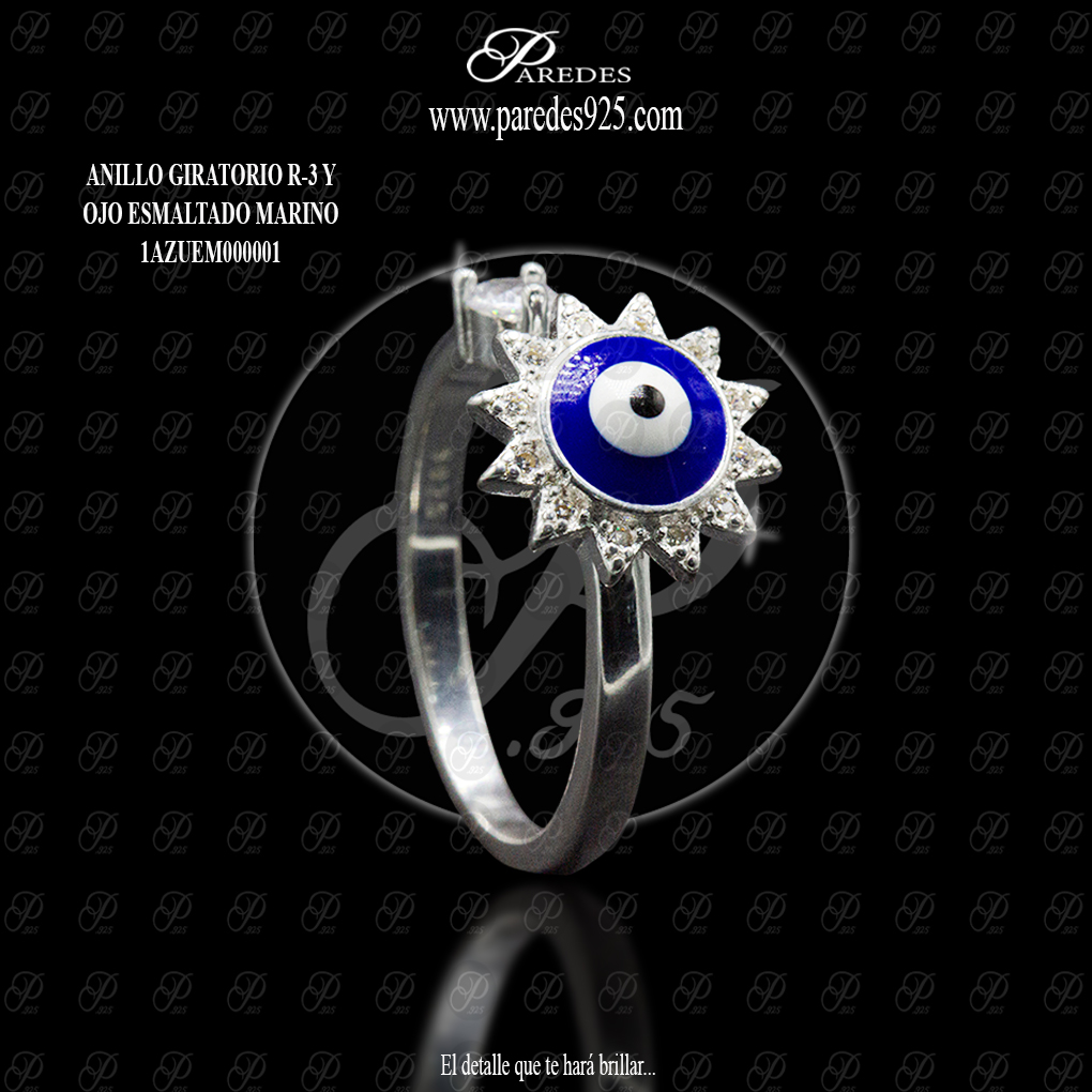 [1AZUEM000001] ANILLO AJUSTABLE GIRATORIO OJO TURCO