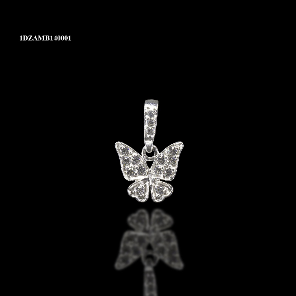 [1DZAMB140001] DIJE ZIRCONIA ANIMAL MARIPOSA BLANCA REAZA ZIRCONIAS