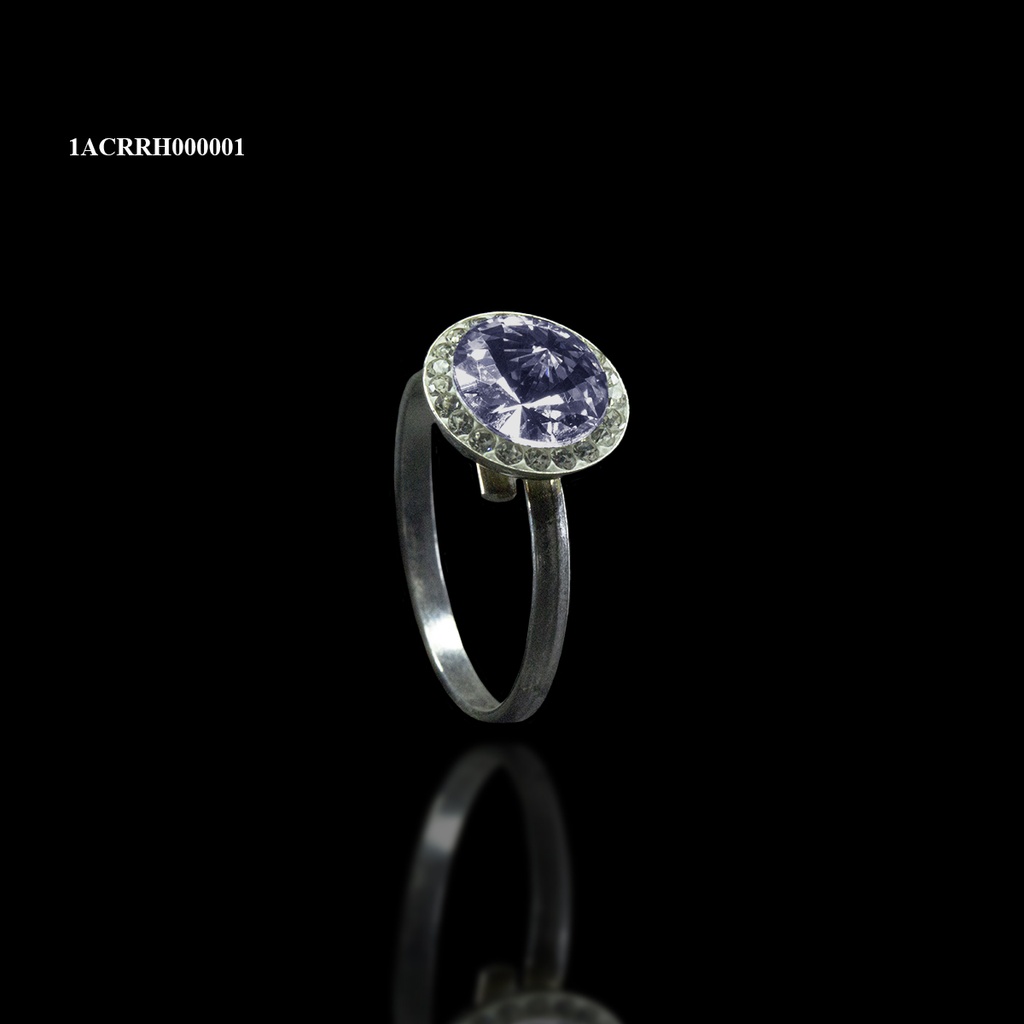 [1ACRRH000001] ANILLO ROSETA RIVOLI REDONDO AZUL-LILA