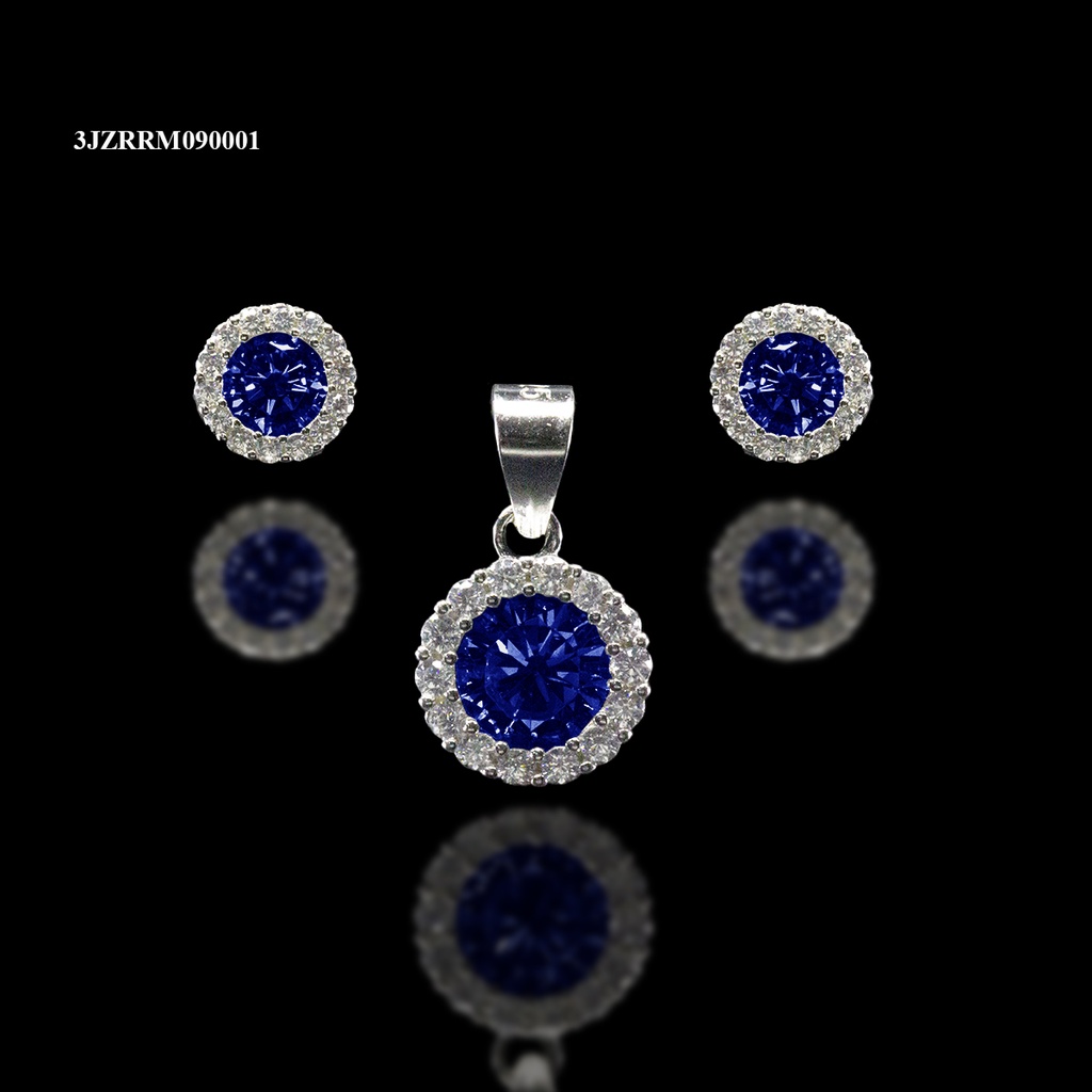 [3JZRRM090001] COORDINADO ZIRCONIA ROSETA TAMBOR REDONDA MARINO