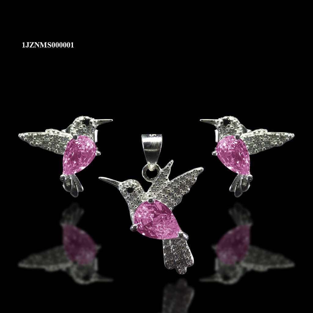 [1JZNMS000001] COORDINADO ANIMAL COLIBRI PANZA GOTA ROSA