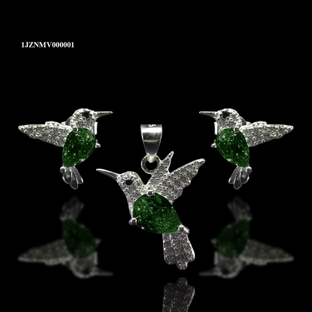 [1JZNMV000001] COORDINADO ANIMAL COLIBRI PANZA GOTA VERDE