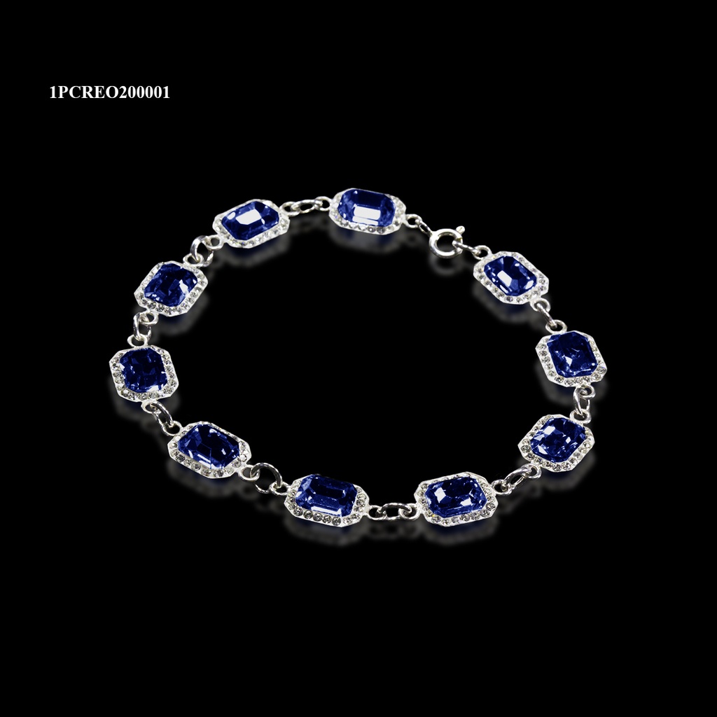 [1PCREO200001] PULSERA CRISTAL RIVOLI RECTANGULO MONTANA
