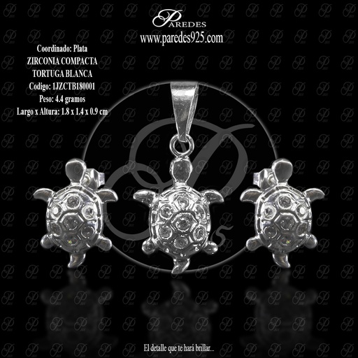 [1JZCTB180001] COORDINADO ZIRCONIA COMPACTA TORTUGA BLANCA