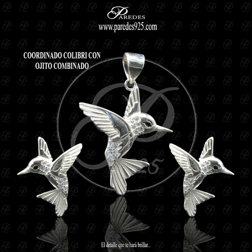 [1JMNMB000001]  COORDINADO COLIBRI CON OJITO NEGRO COMBINADO